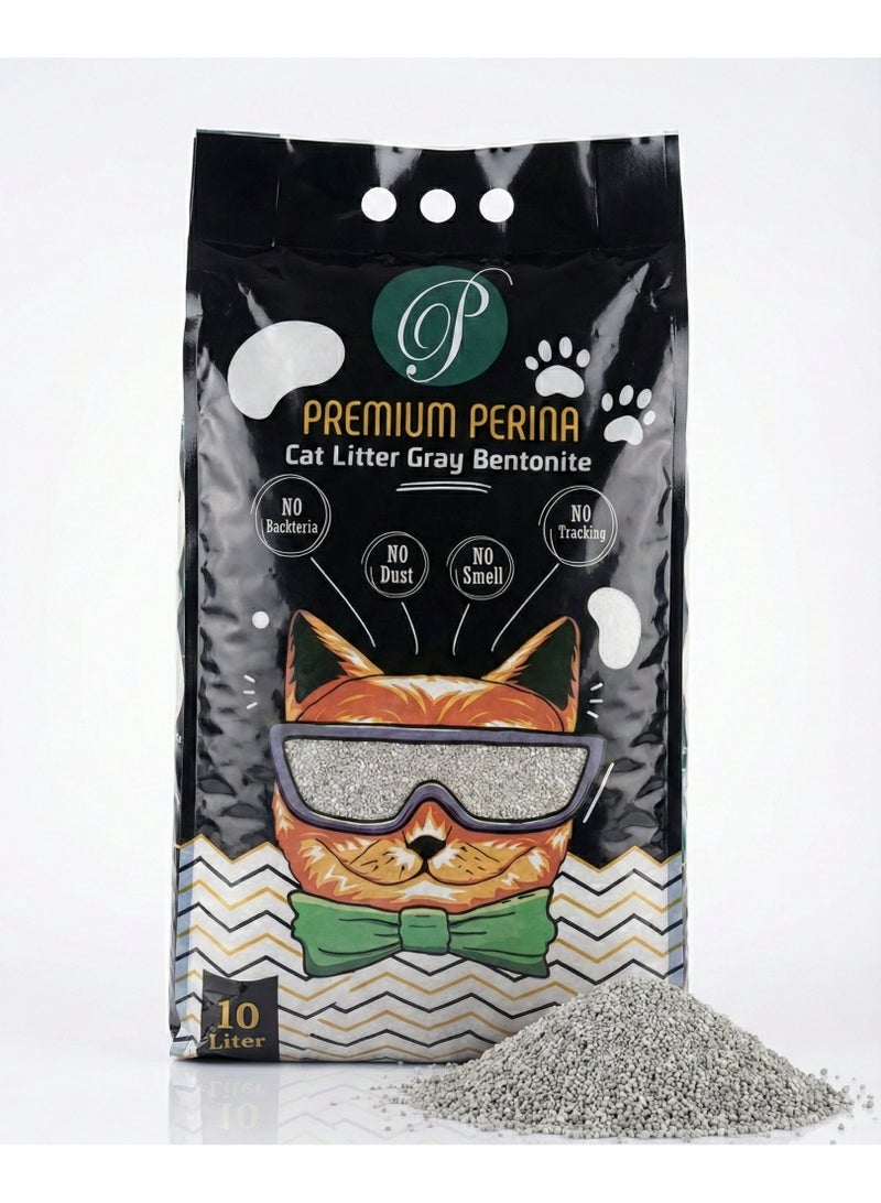 Premium Perina Cat Litter – Bentonite Clumping multi scent (10 Liters) - Image 1